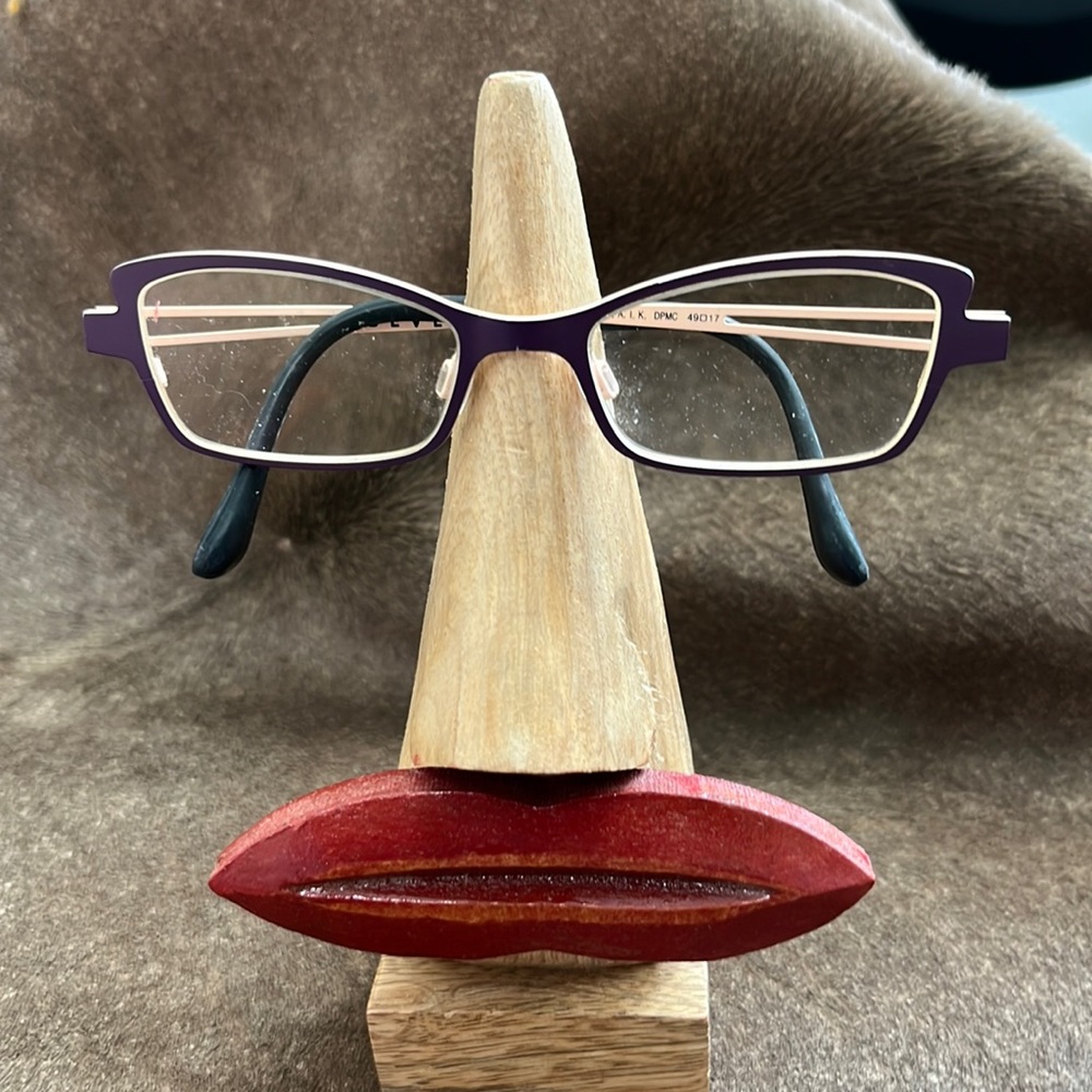 Bevel Cat Eye Purple Pure Titan Eyeglass Frame 8580 Purple Cat Made In Japan